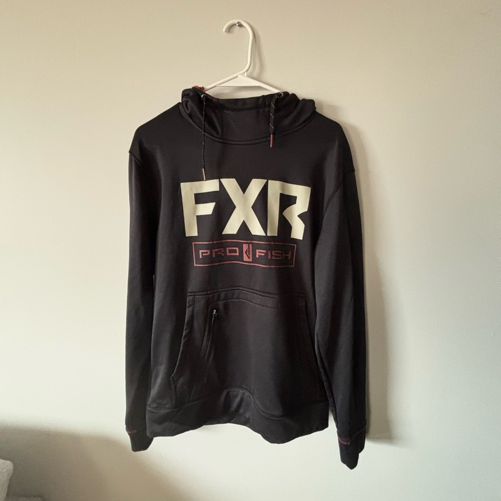 FXR Pro Fish Black Hoodie for Men